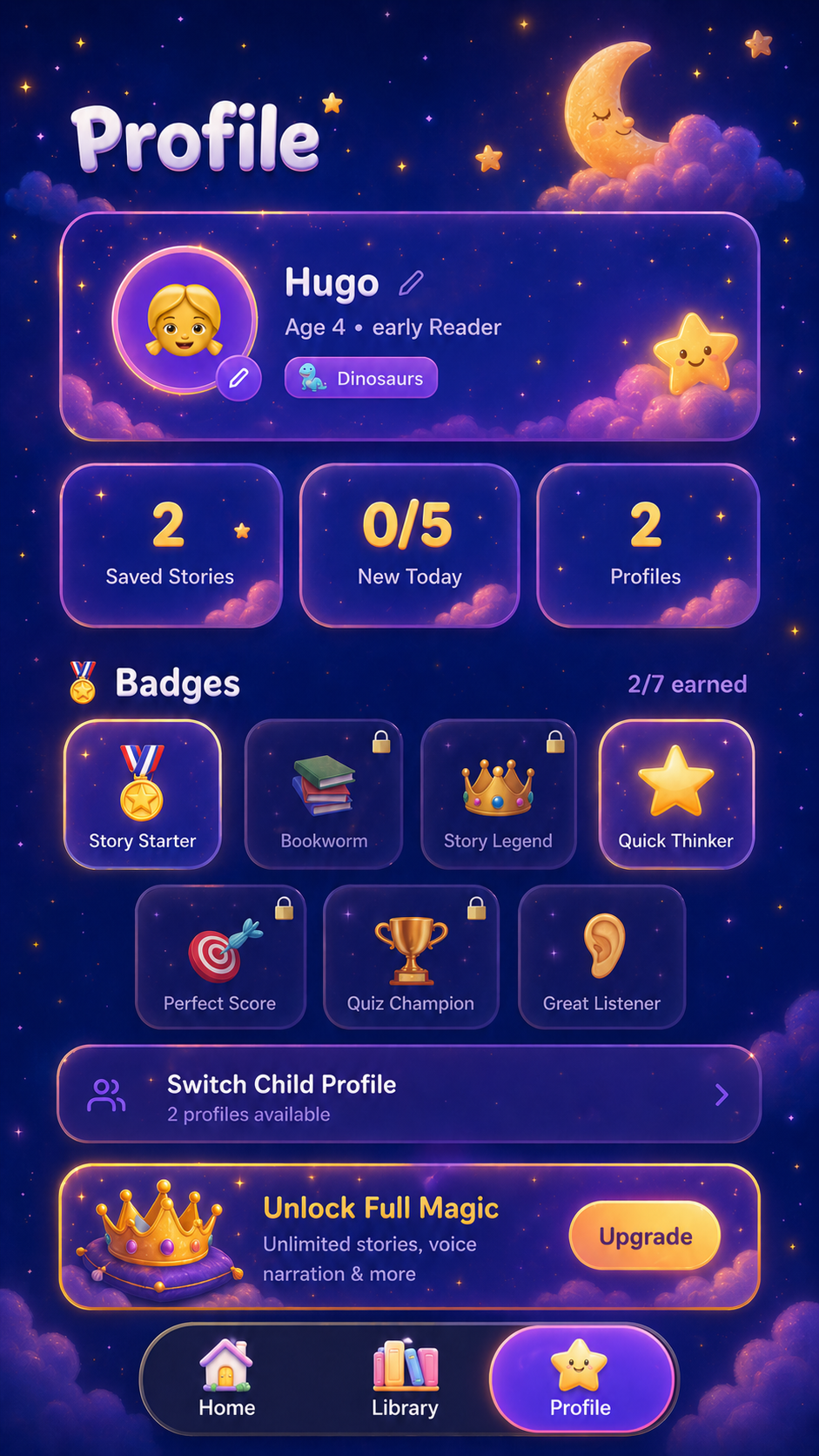 Profile and badges